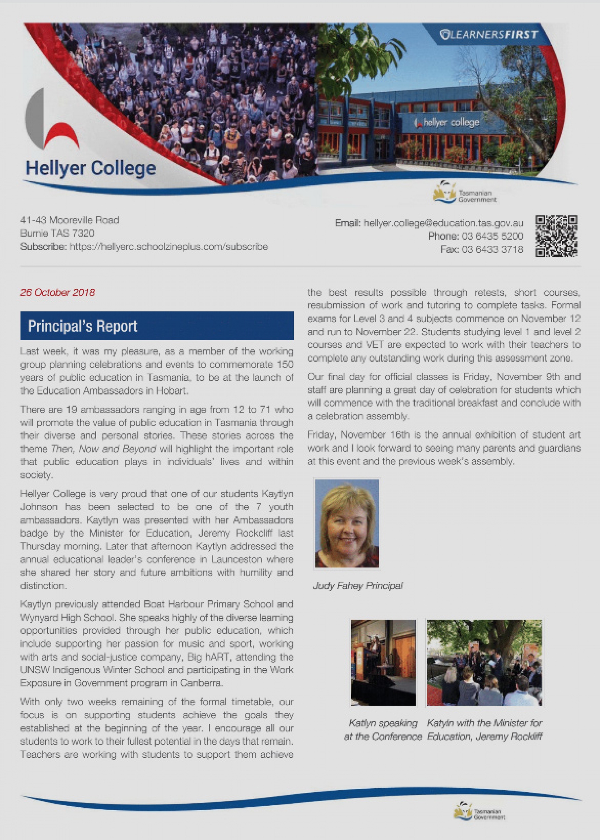 Newsletters - Hellyer College